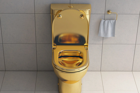 Thieves Charged With Stealing Golden Toilet From Winston Churchill's Home