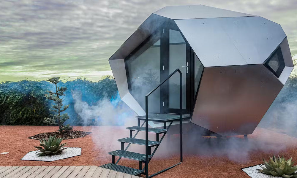 The Hello Wood Pebble Pods Are Futuristic Pre-fab Office Pods