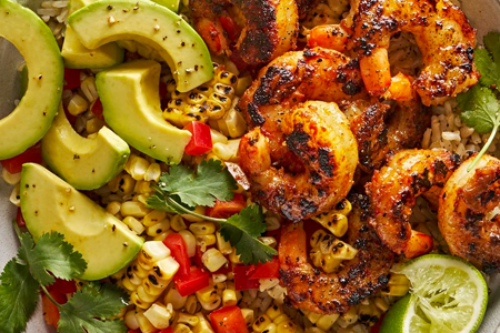 Blackened Shrimp Bowls