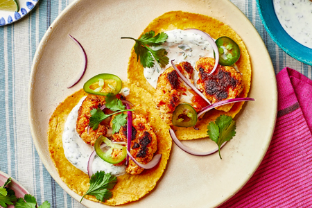 Chipotle-Roasted Cauliflower Tacos