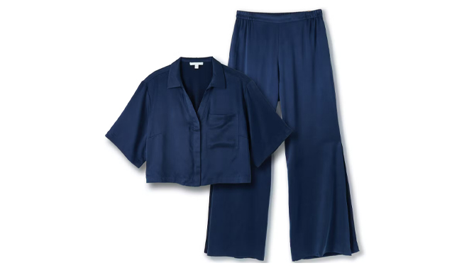 Washable Silk High Rise Pant Set