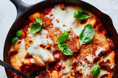Skillet Chicken Parmesan With Gnocchi