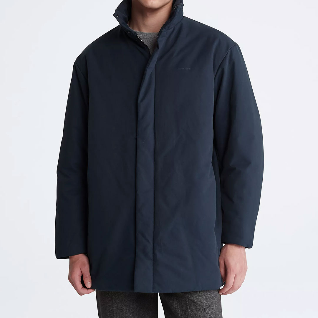 Calvin Klein Cotton Nylon Blend Coat - 60% Off