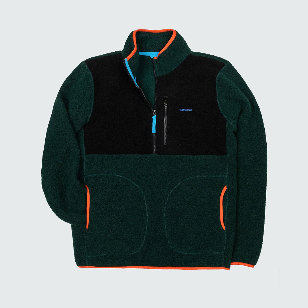Finisterre Men’s Hegen 1/4 Zip Wool Fleece - 50% Off