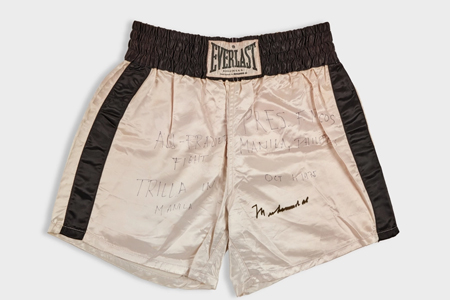 Muhammad Ali’s ‘Thrilla in Manila’ Fight Worn Everlast Boxing Trunks Head to Auction