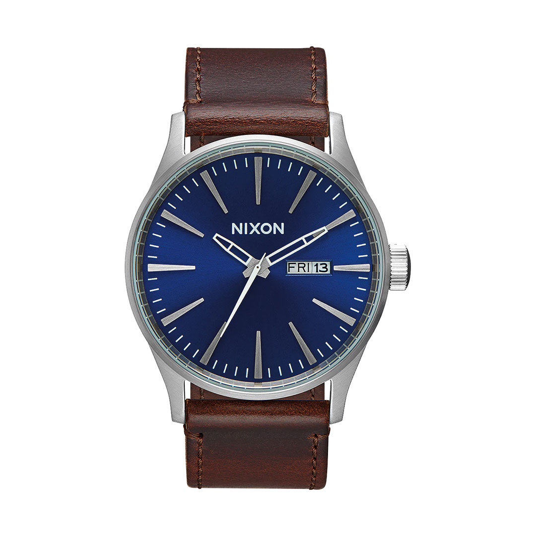 Nixon Sentry Leather Watch - 29% Off
