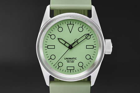 Unimatic x MR Porter Modello Cinque in Sage Green