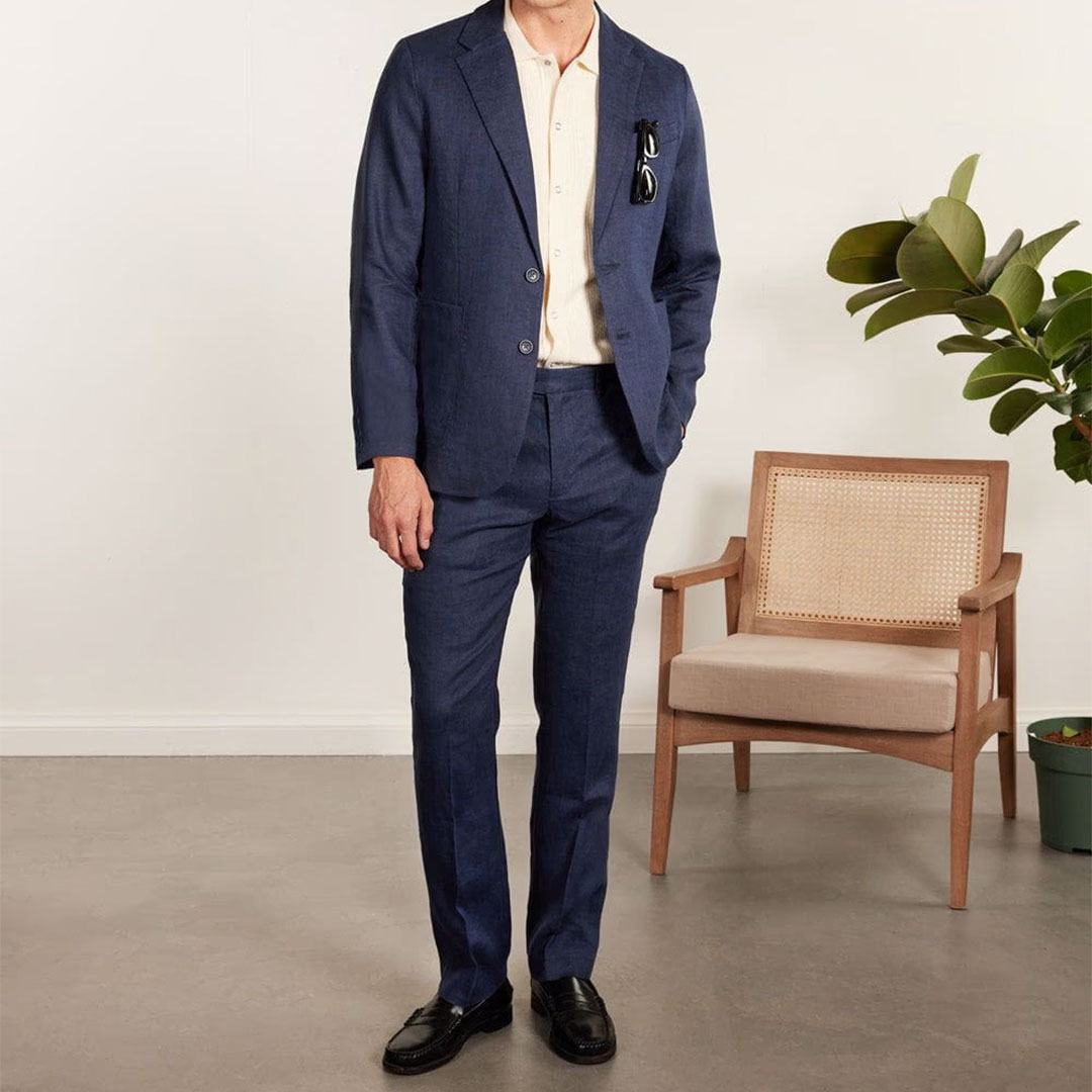 Percival Tailored Linen Blazer - 41% Off