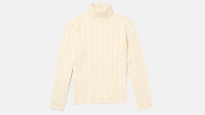 Polo Ralph Lauren Cable-Knit Wool & Cashmere-Blend Sweater