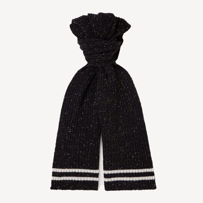 MR-P.-Striped-Ribbed-Donegal-Merino-Wool-and-Wool-Blend-Scarf
