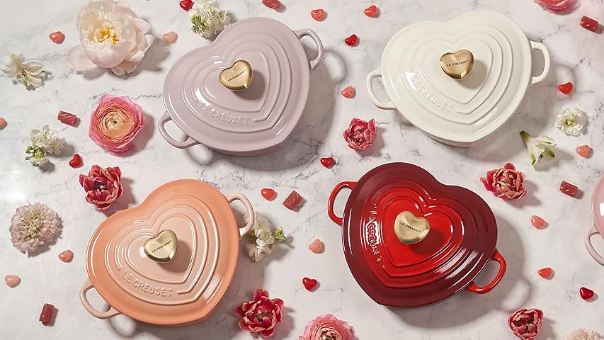 Le Creuset Cast Iron Shallow Heart Cocotte (1.25 Qt)