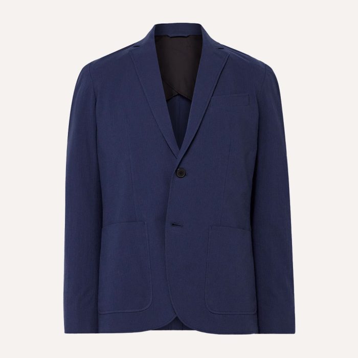 Club-Monaco-Slim-Fit-Unstructured-Cotton-Blend-Seersucker-Blazer