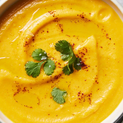 Lemony Carrot and Cauliflower Soup