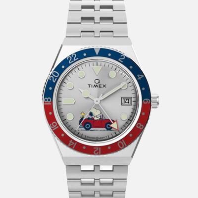 Timex x Peanuts Q GMT