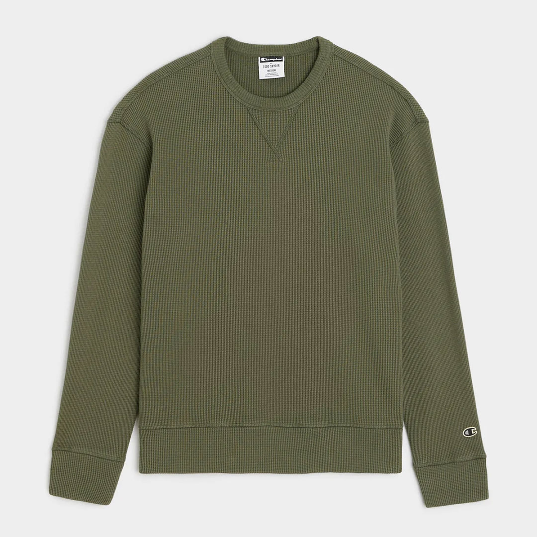 Todd Snyder x Champion Oversized Waffle Crewneck - 33% Off