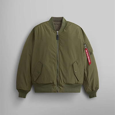Alpha Industries Reversible Onion Quilted Bomber Jacket - 50% Off