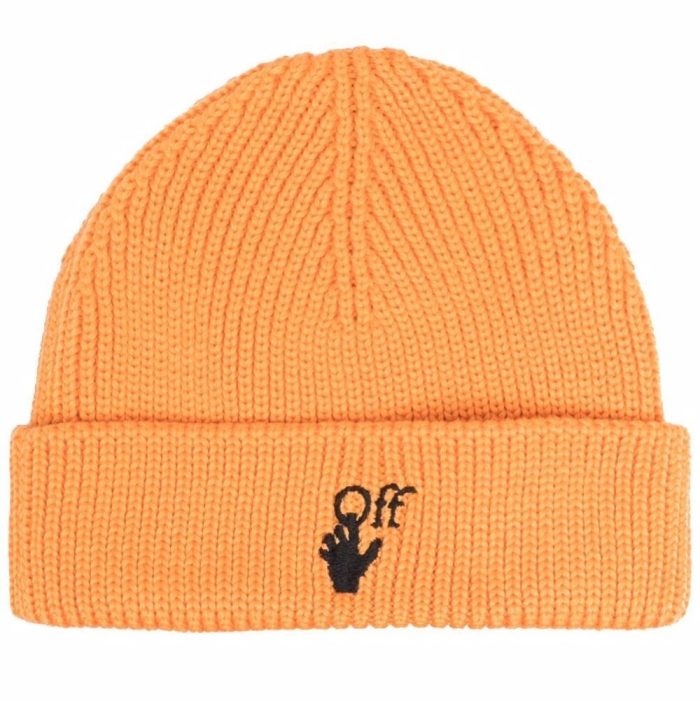 Off-White Hand Off Ribbed Beanie