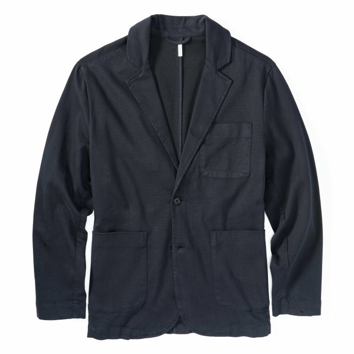 Wills Garment Dyed Blazer in Navy