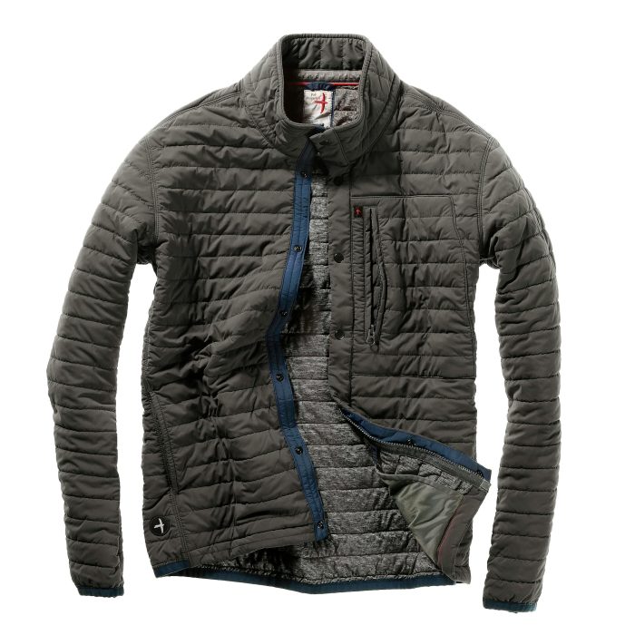 Relwen Windzip Jacket in Charcoal Loden