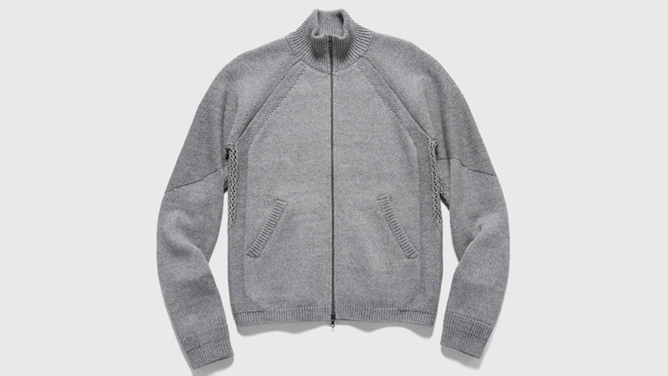 Haven Harbour Zip Sweater in Cotton Cashmere Knit