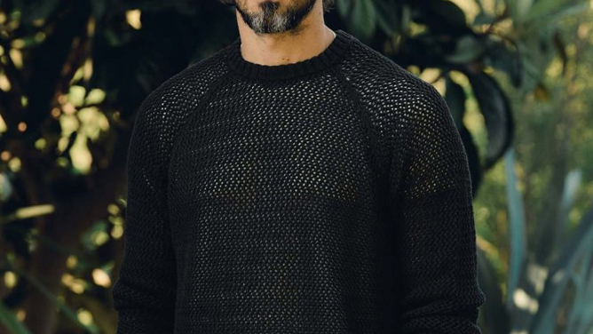 Imogene + Willie Cascabel Open Weave Sweater in Black