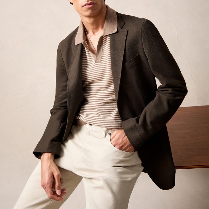 Todd Snyder Italian Knit Sport Coat in Espresso Bean