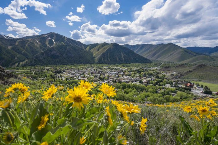 Ketchum, Idaho in the spring (photo courtesy Limelight Ketchum)