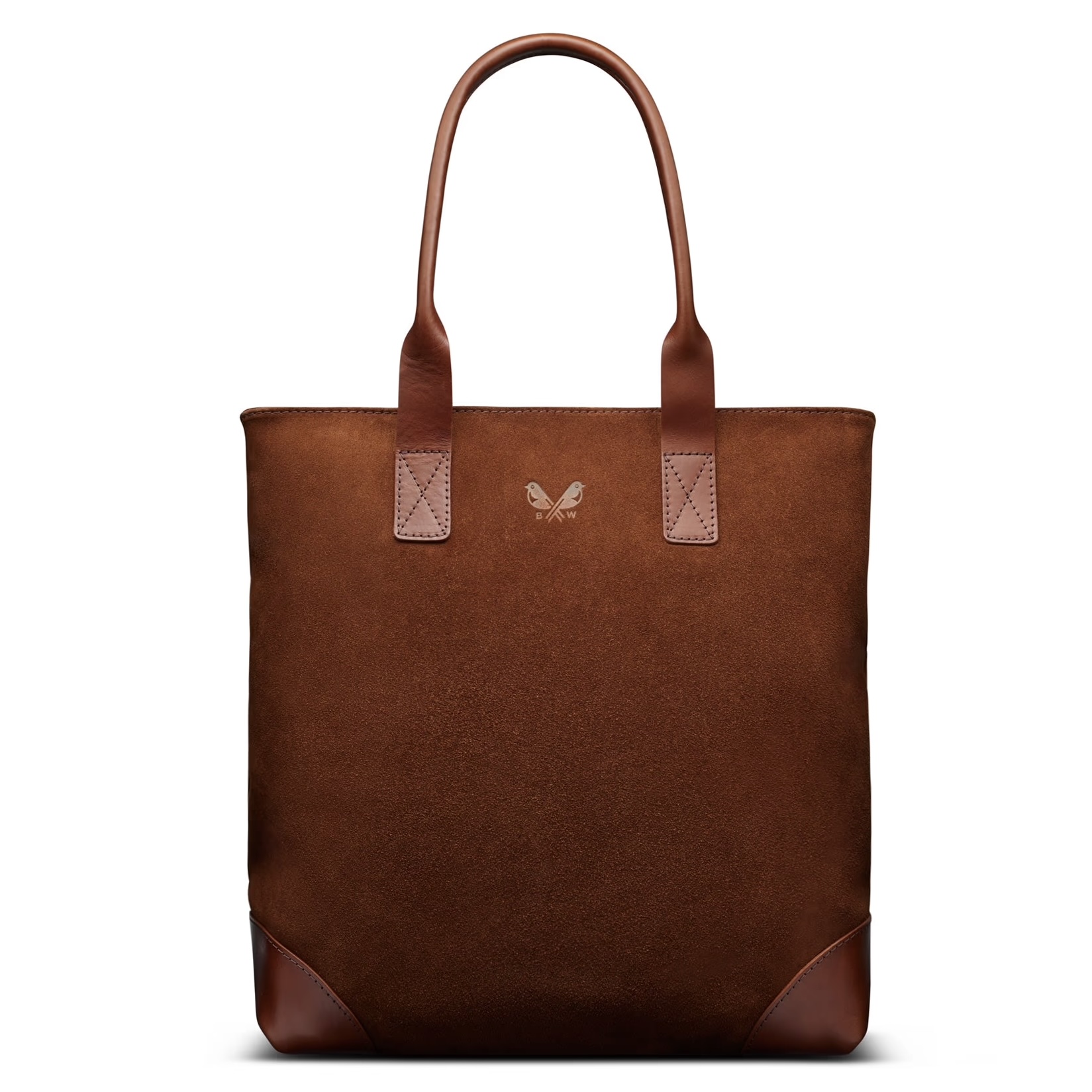 Bennett Winch Suede Tote, Tobacco Brown