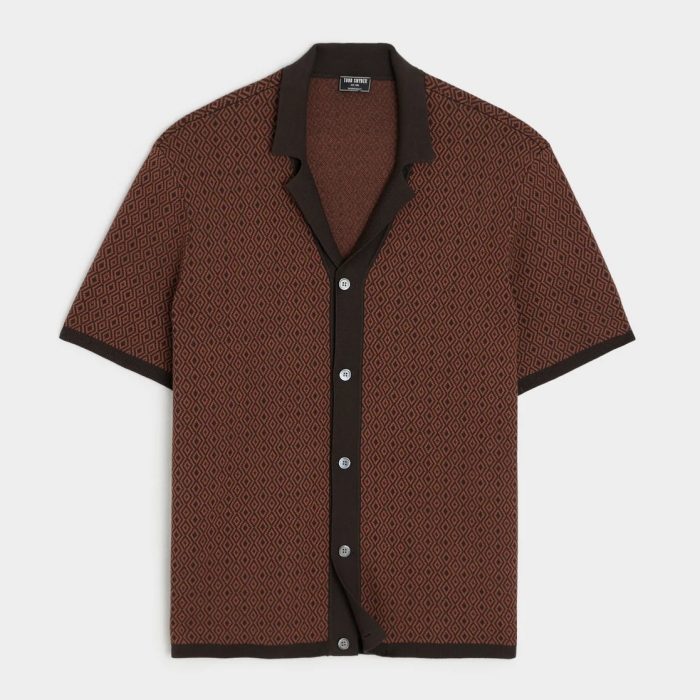 Todd Snyder Micro Diamond Bungalow Sweater Polo