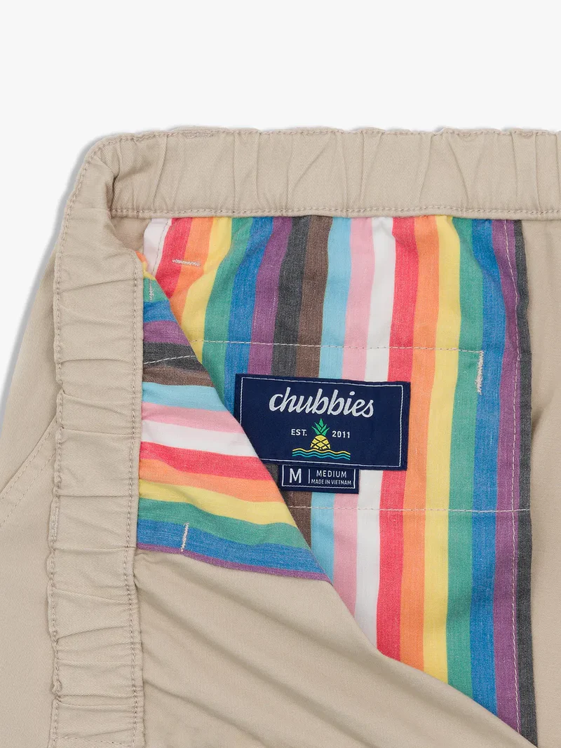 Chubbies Rainbow-Lined Stretch Short