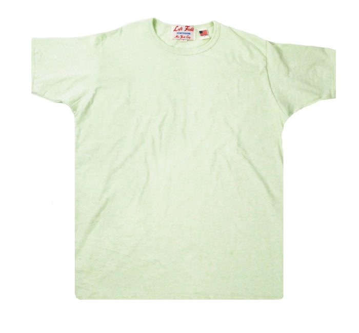 Left Field NYC Grass Stain Heather Cotton Tee