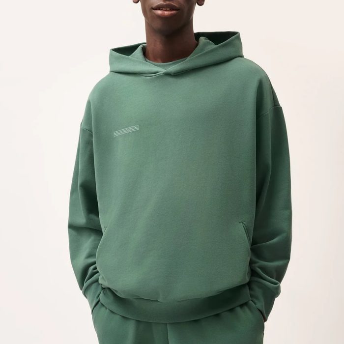 Pangaia Mens 365 Midweight Hoodie, Forest Green
