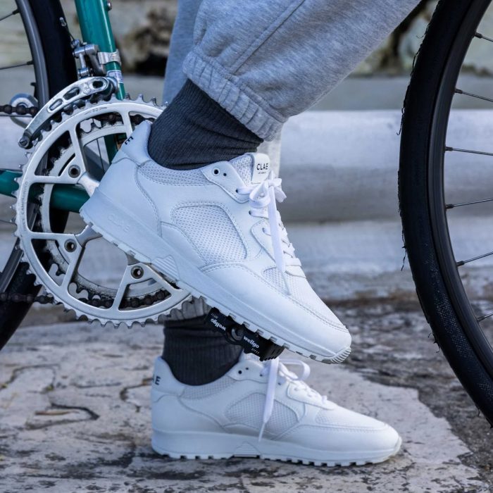Clae Joshua Triple White Vegan Shoes