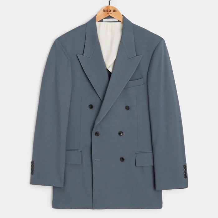 Todd Snyder Italian Gabardine Wythe Jacket in Steel Blue