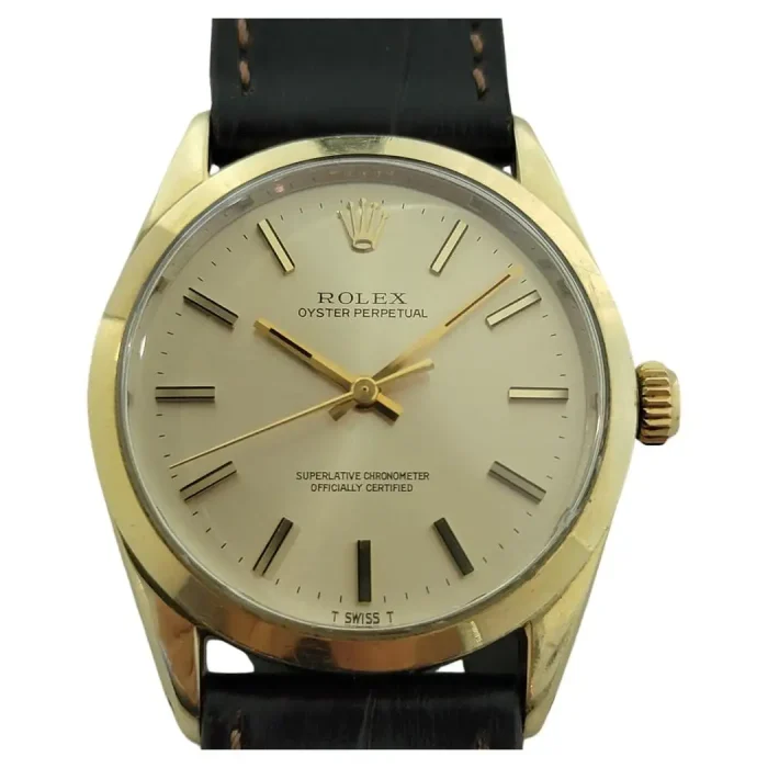 Rolex Oyster Perpetual 1024 34mm Gold Capped Mens Automatic 1970s Vintage RA545B