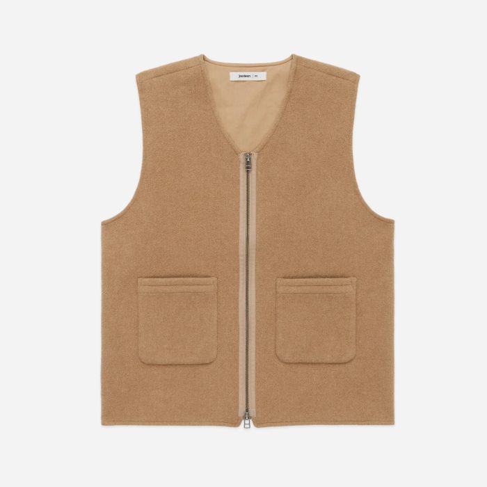 3sixteen Zip Vest Coyote Wool/Cashmere
