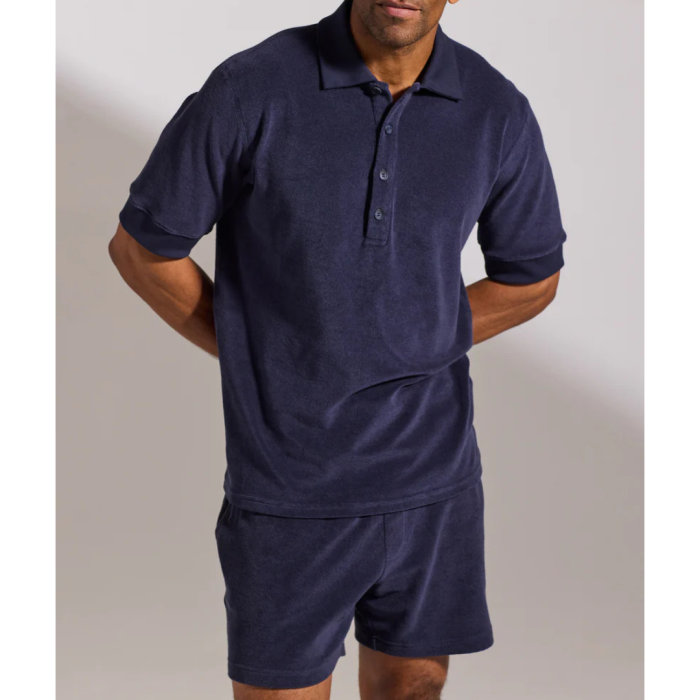 David Gandy Wellwear Towelling Polo + Shorts Set