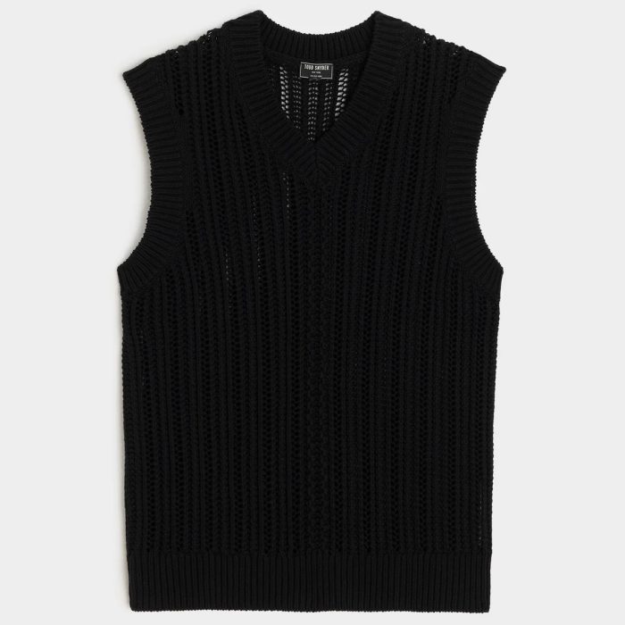 Todd Snyder Open Stitch Sweater Vest