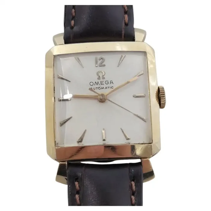 Omega Tank C6254 14k Gold Filled 28mm Mens Vintage Automatic 1950s RA585
