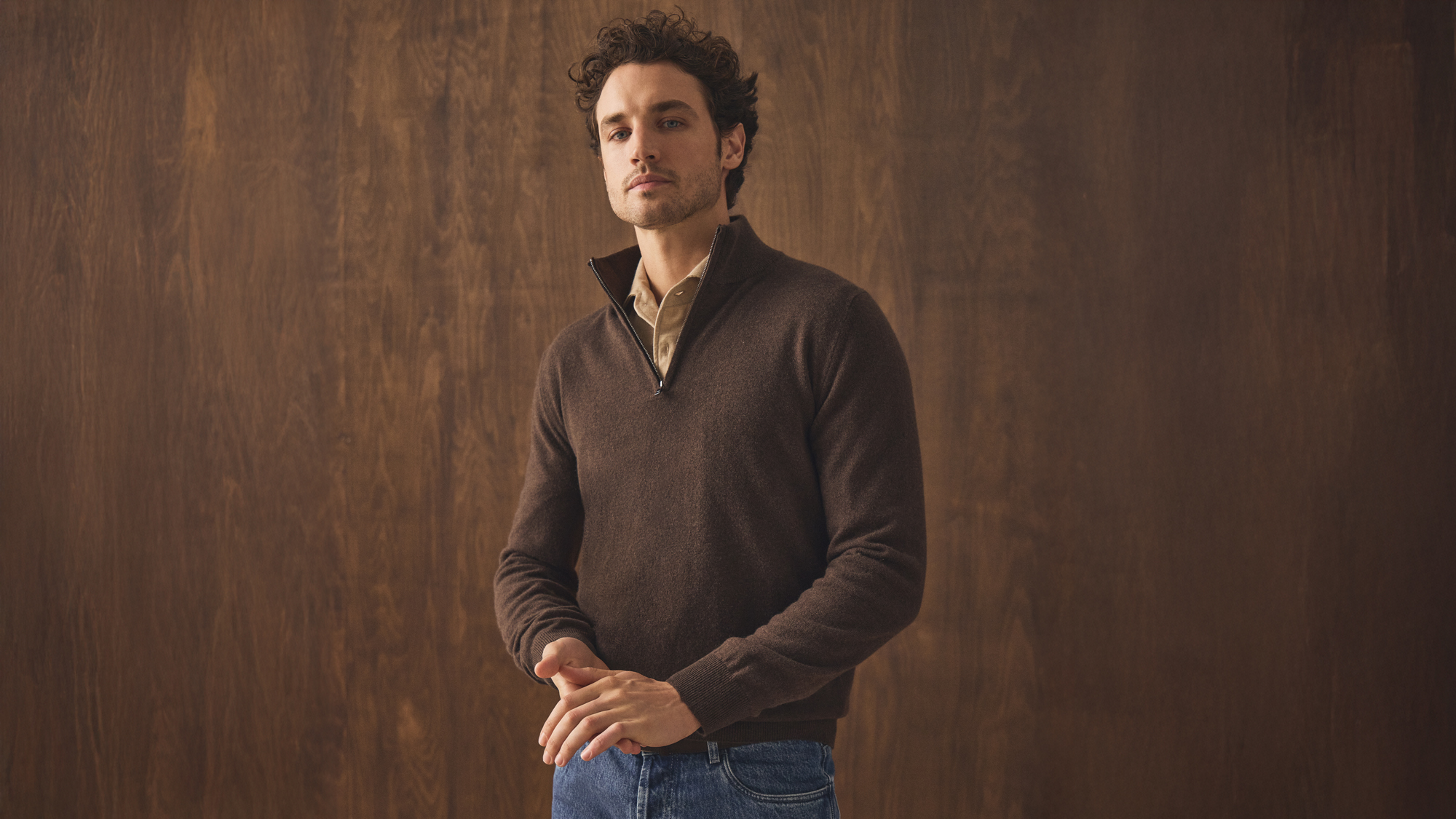 Cashmere Zip-Up