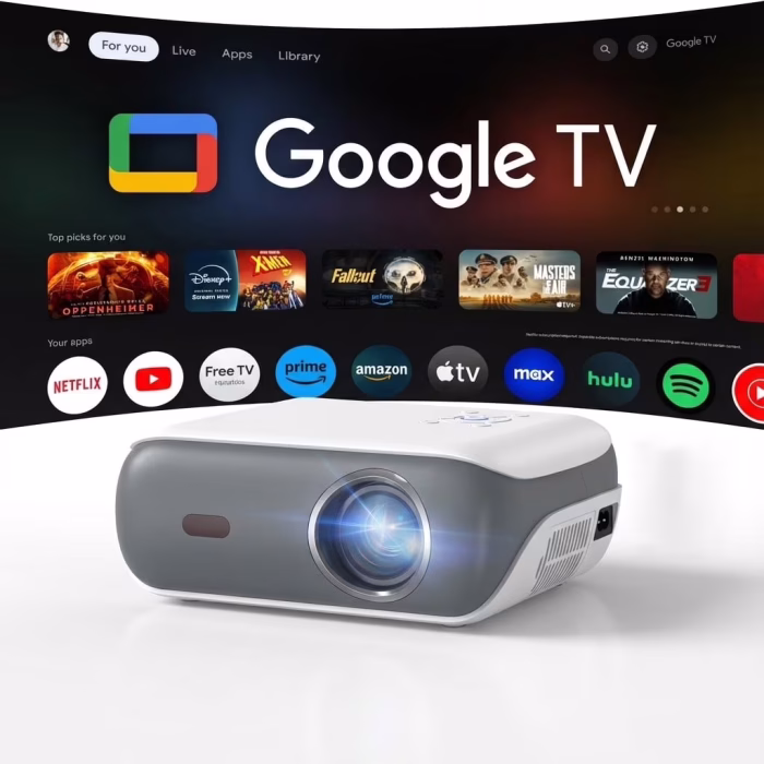 HAPPRUN 4K Supported Google TV Projector