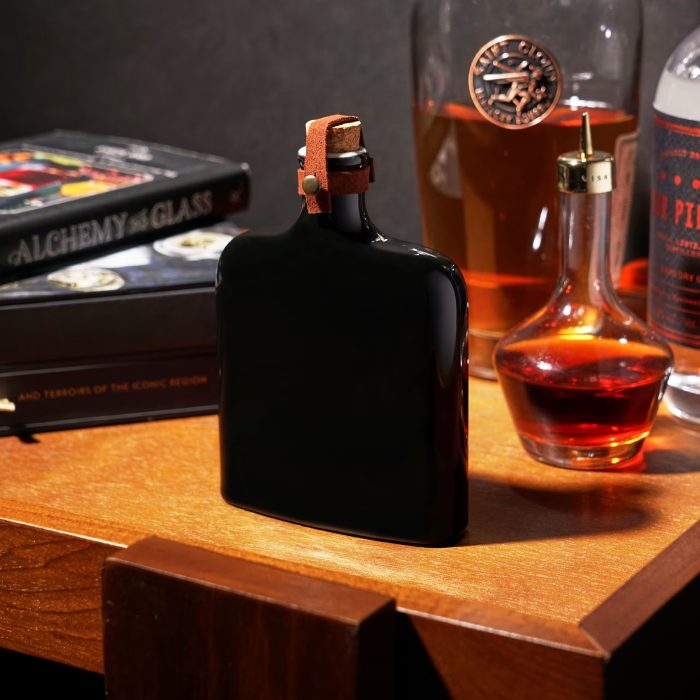 Viski Nautilus Ceramic Hip Flask