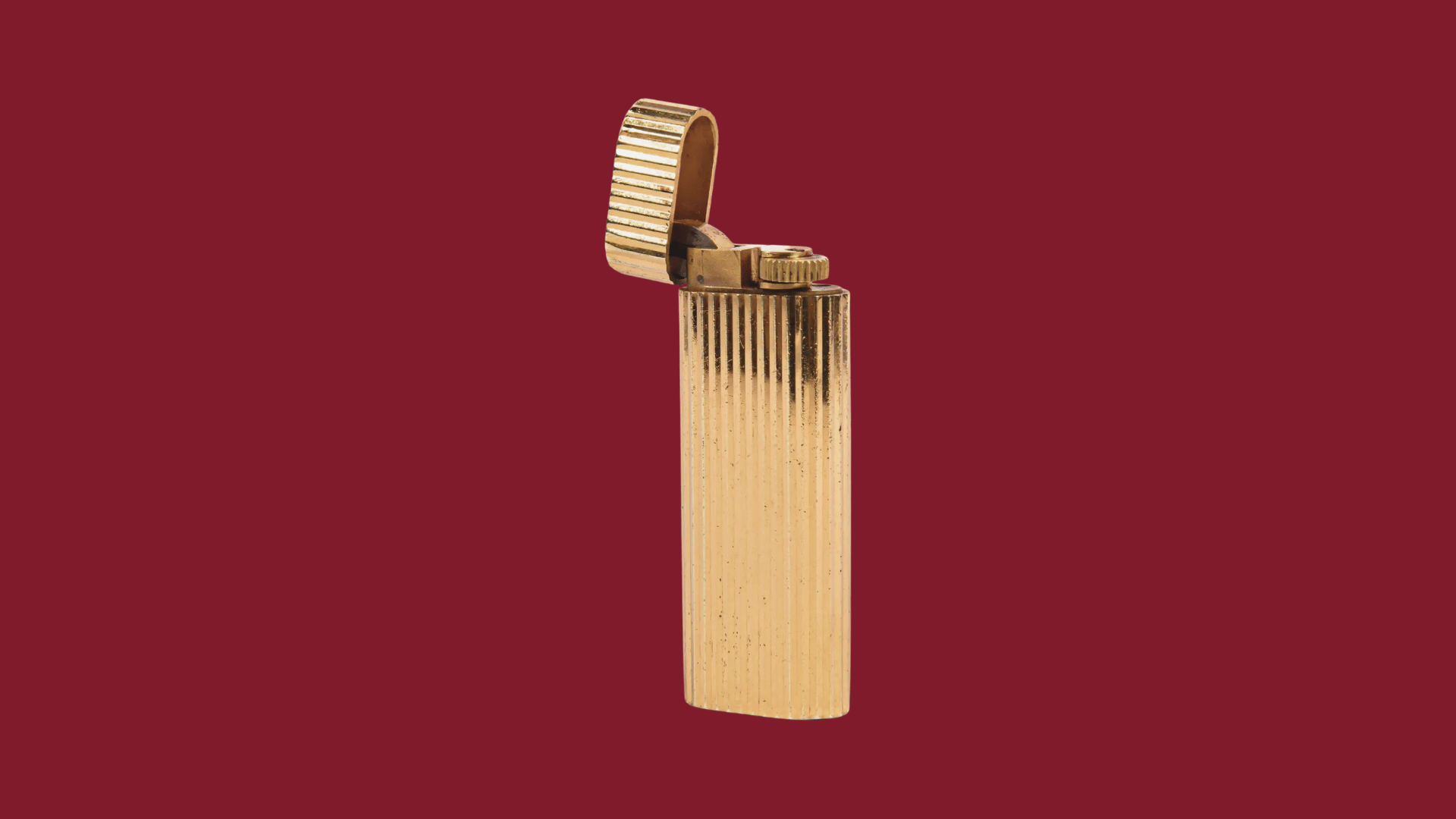 Vintage Gold Plated Cartier Les Must Lighter 1970s