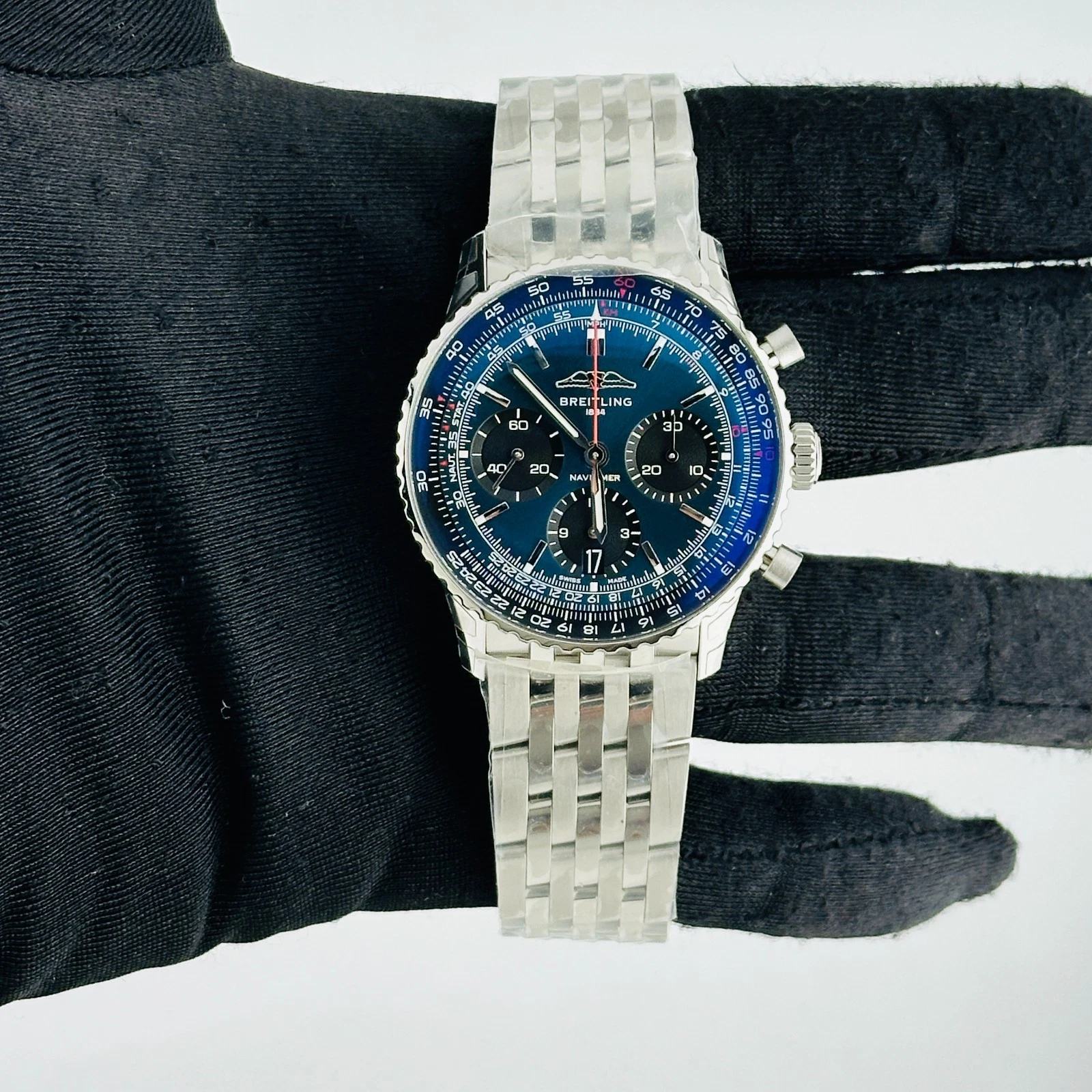 Breitling Navitimer B01 Chronograph 41mm Blue Dial Steel