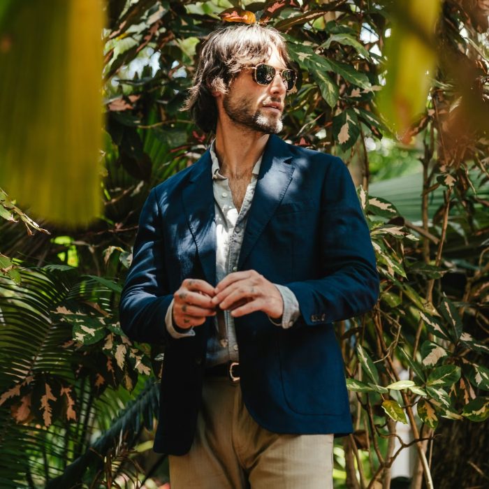 Wills Rosedale Linen Classic Patch Pocket Suit Jacket