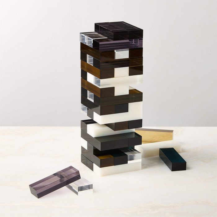Multi Colored Acrylic Tumbling Tower Game